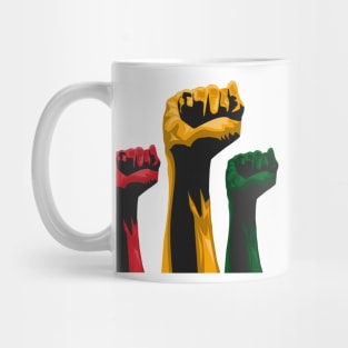 Support black peoples Mug